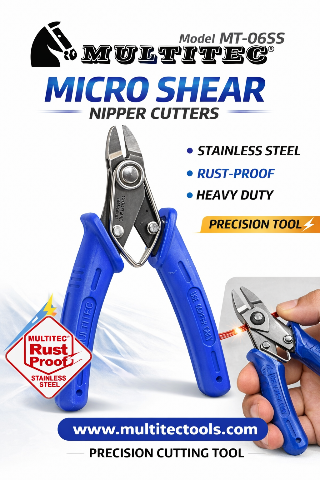 NIPPER CUTTER MULTITEC STAINLESS STEEL MT-06 SS